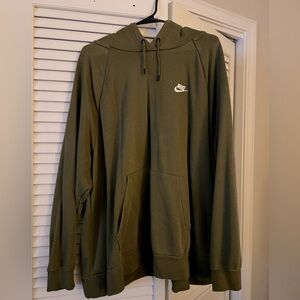 Olive green Nike hoodie